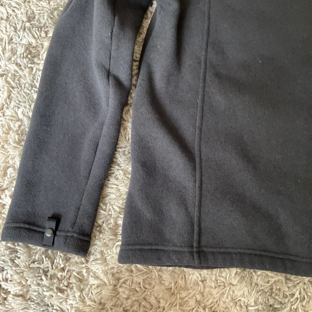 The North Face Mens Black Full Zip Fleece Jacket Medium Sweater Knit Coat 1508